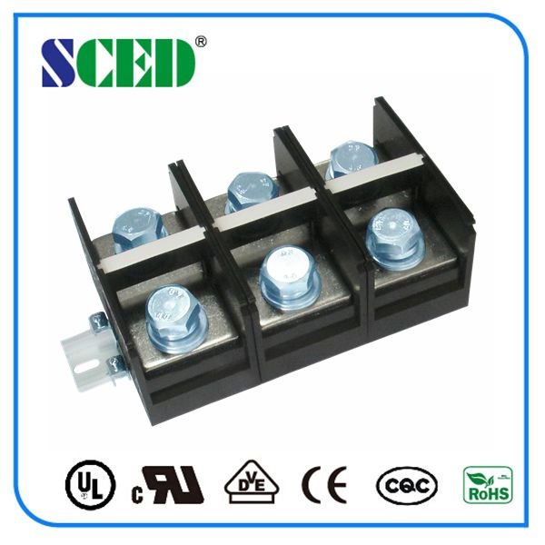 High Current Rail Terminal Blocks pitch 60mm 600V 500A mounting rail terminal block connector