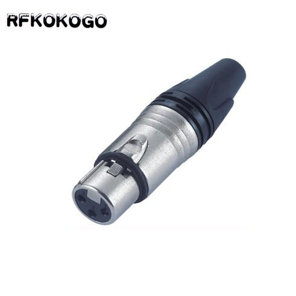 OEM Factory Professional Metal Shell Male and Female XLR Male Female 3 4 5 6 7 Pin XLR Connector can customize logo