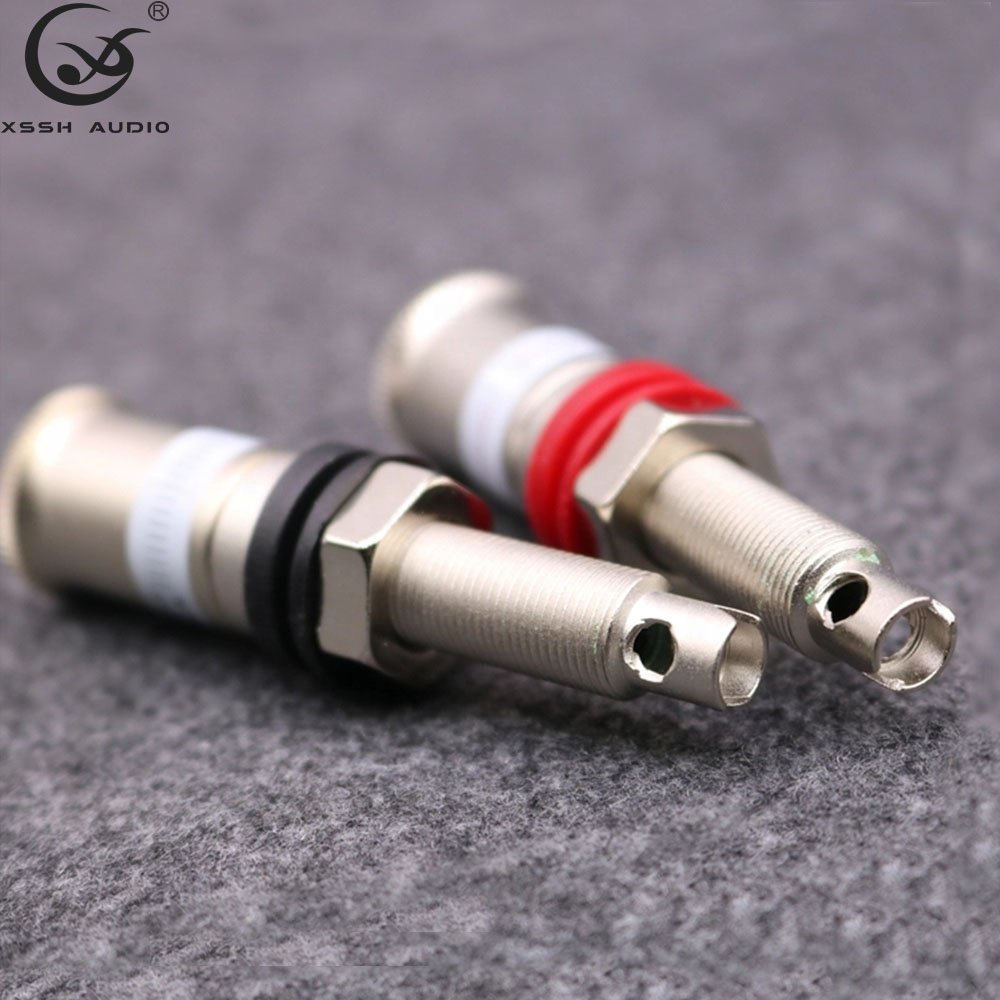 Female Banana Plug Socket YIVO XSSH Audio Hifi Niobium Plated Amplifier Output Speaker Wire Terminal Binding Post Connectors