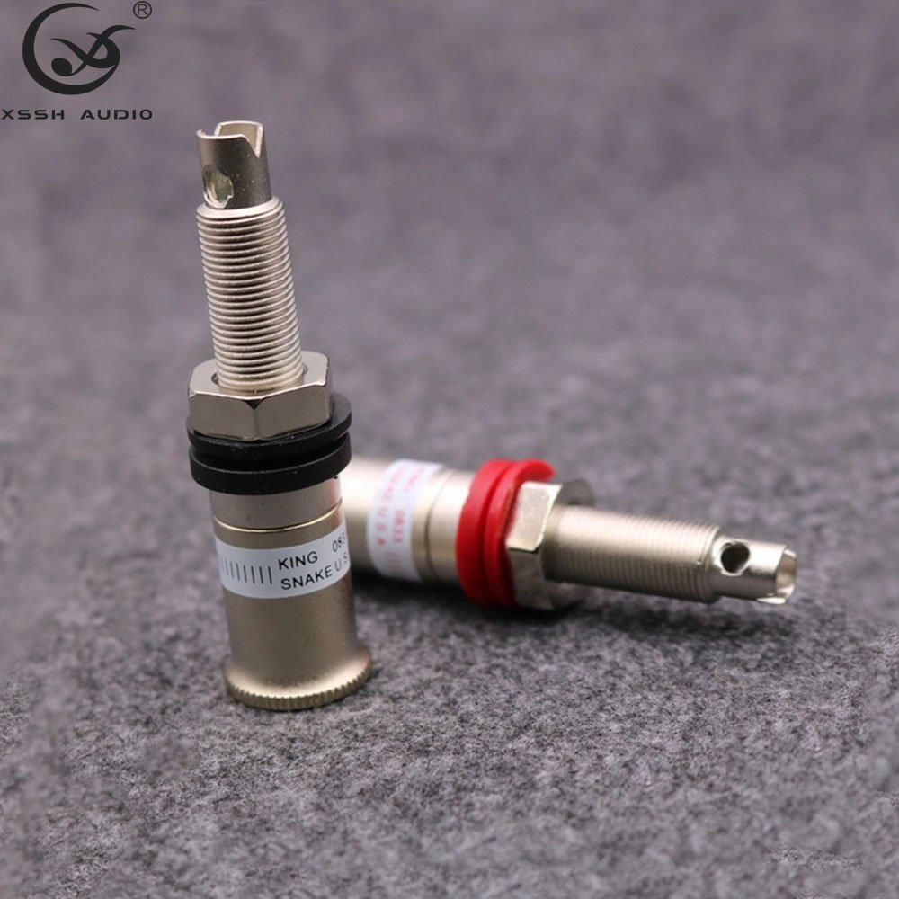 Female Banana Plug Socket YIVO XSSH Audio Hifi Niobium Plated Amplifier Output Speaker Wire Terminal Binding Post Connectors