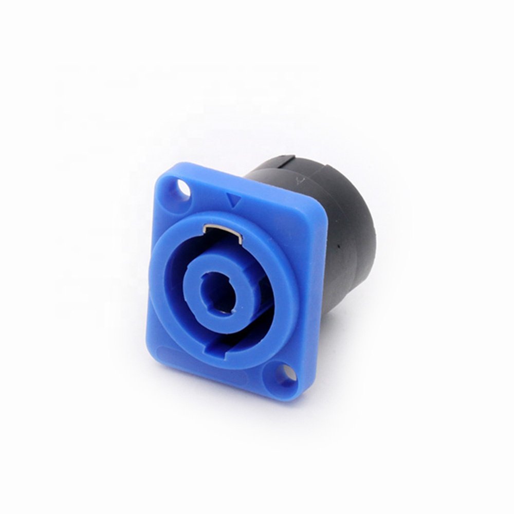 4Pin SpeakON Panel Mount Connectors Chassis Connectors for Loudspeaker Amplifier Interconnections Black Red Yellow Blue
