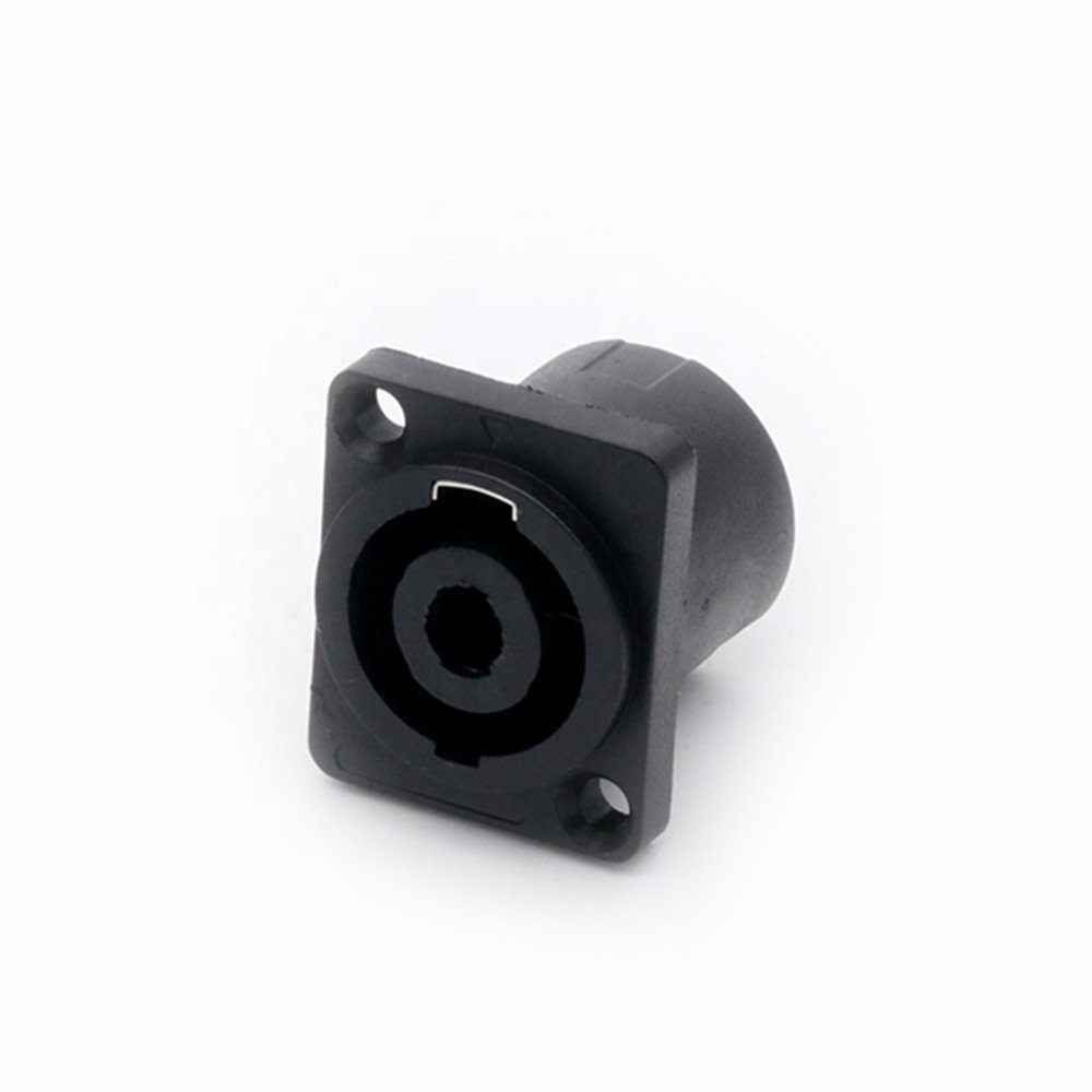 4Pin SpeakON Panel Mount Connectors Chassis Connectors for Loudspeaker Amplifier Interconnections Black Red Yellow Blue