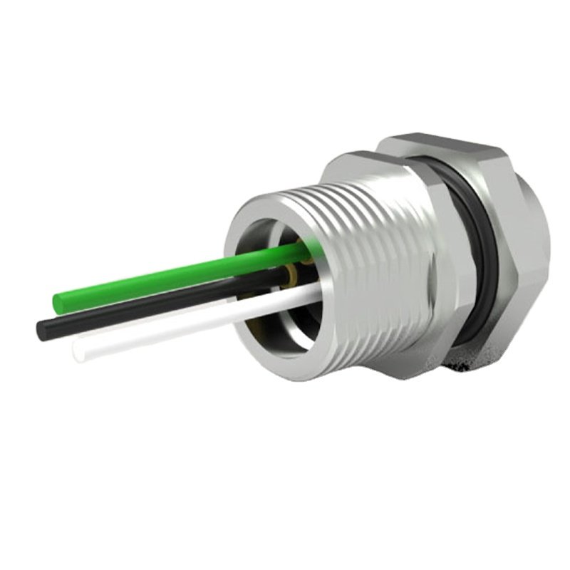 Ip67 Waterproof Electrical Circular3/6/ 8/10/14pin Panel Mount Quick Lock Type Male M16 Connector