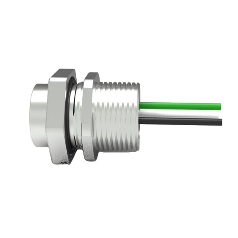 Ip67 Waterproof Electrical Circular3/6/ 8/10/14pin Panel Mount Quick Lock Type Male M16 Connector
