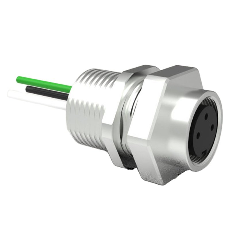 Ip67 Waterproof Electrical Circular3/6/ 8/10/14pin Panel Mount Quick Lock Type Male M16 Connector