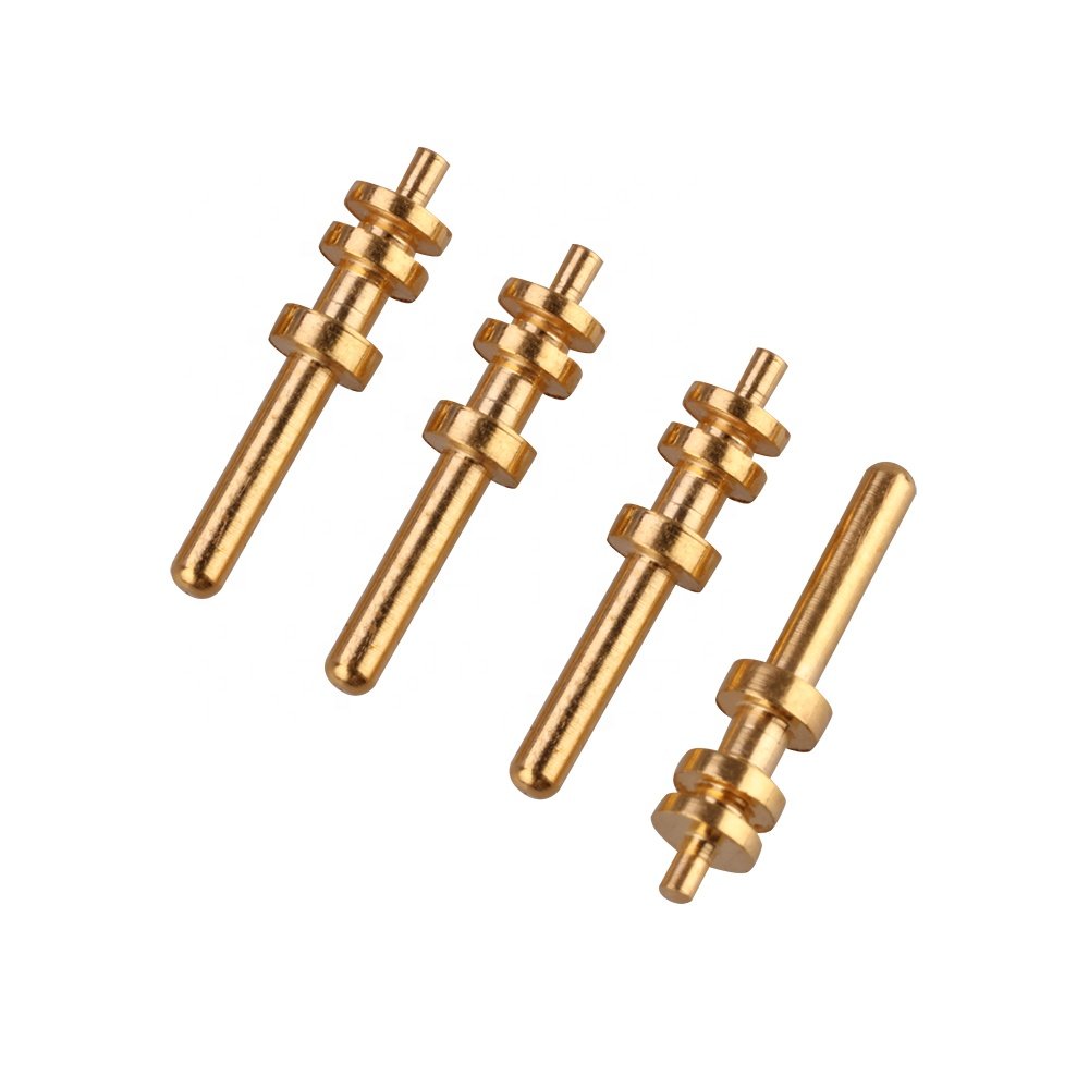 Can be customized 1.0 mm solid terminal pin connector pin bare terminal brass spring pin