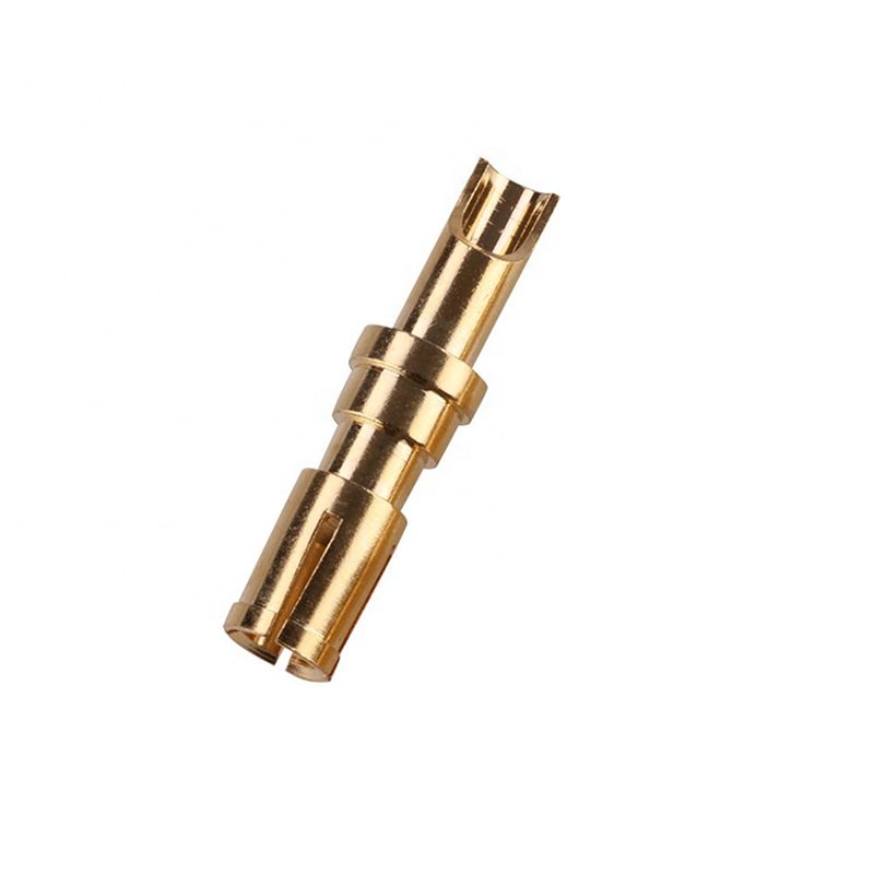 Can be customized 1.0 mm solid terminal pin connector pin bare terminal brass spring pin