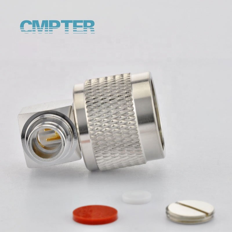 6GHz N Right Angle Male plug Solder for .250 and RG401 Cable rf coaxial connectors