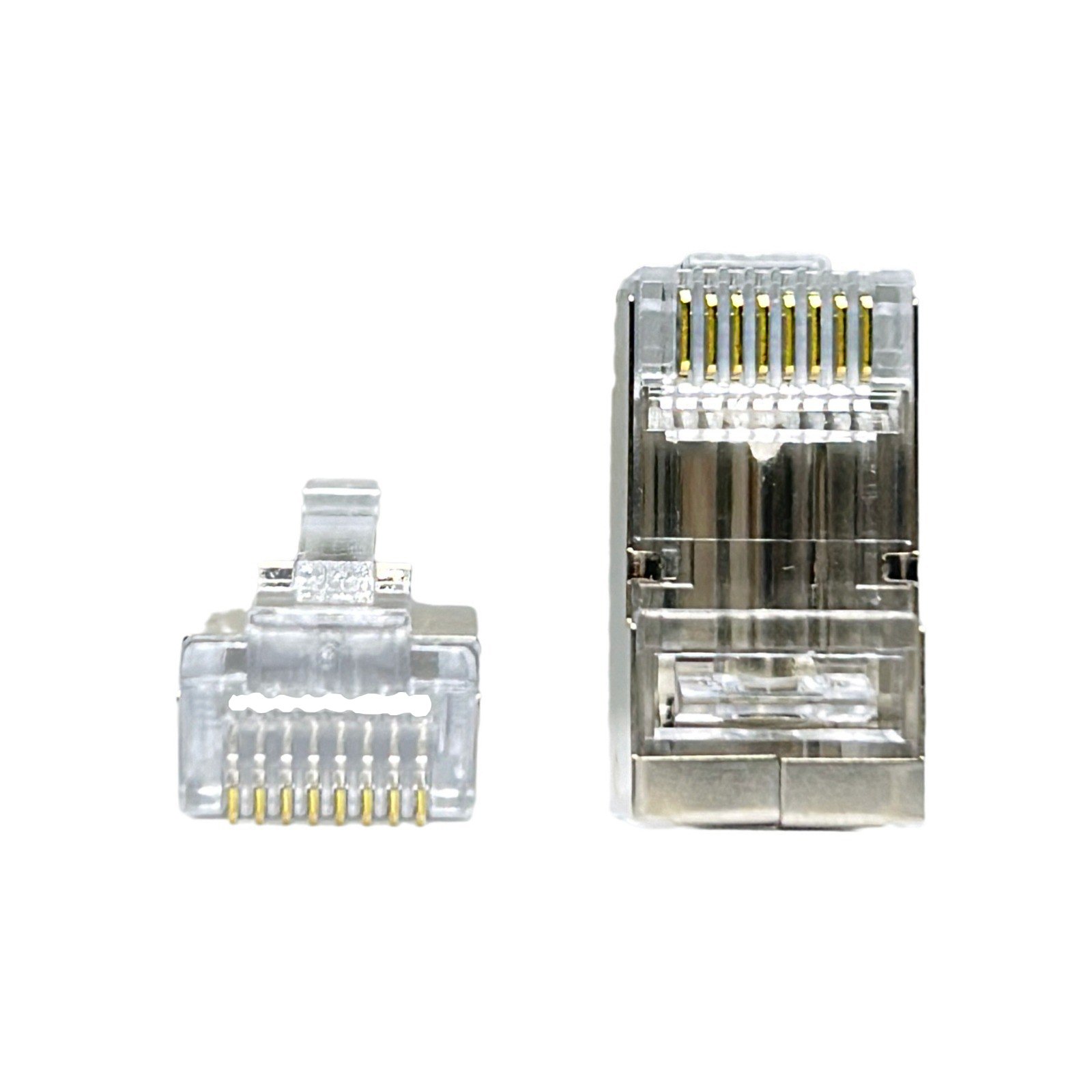 CAT6 RJ45 pass through connectors CAT6 stp crystal connectors