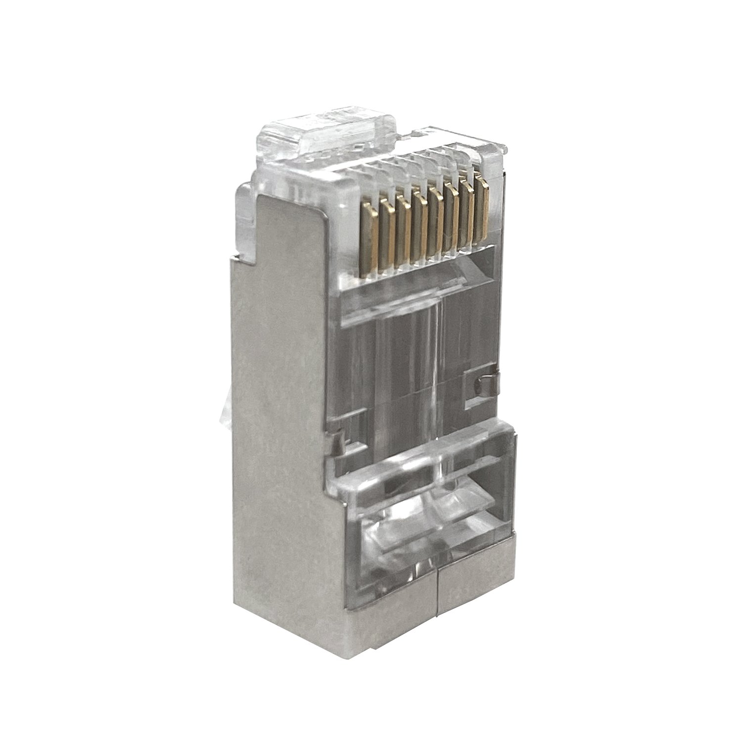 CAT6 RJ45 pass through connectors CAT6 stp crystal connectors