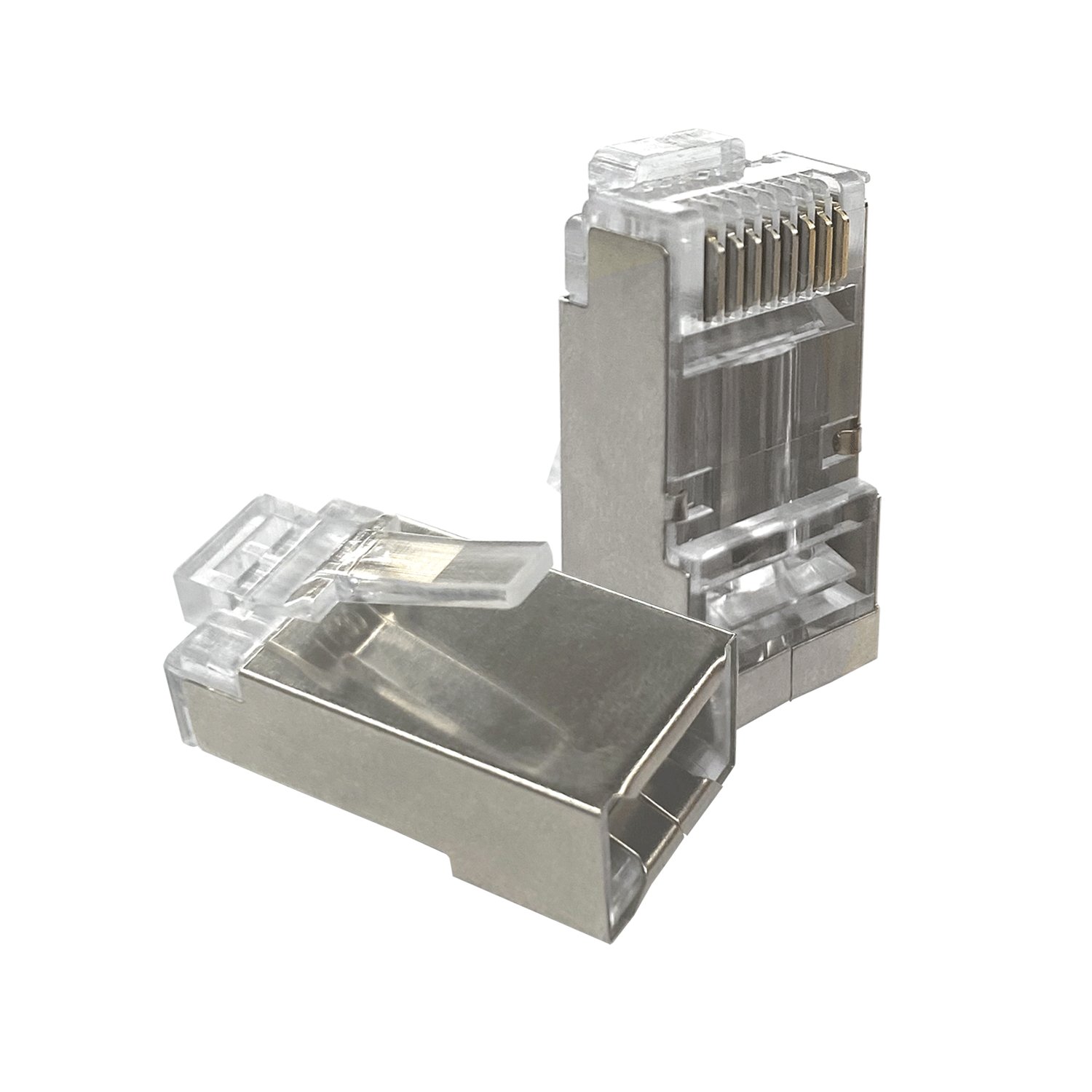CAT6 RJ45 pass through connectors CAT6 stp crystal connectors