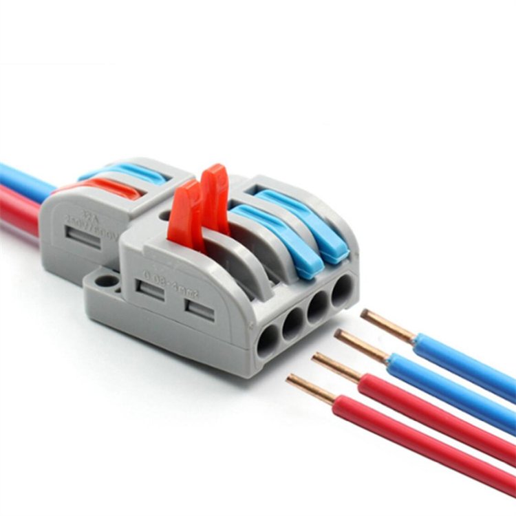 Wire Connector 2 In 4/6 Out SPL-42/62 Wire Splitter Terminal Compact Wiring Cable Connector Push-in Conductor