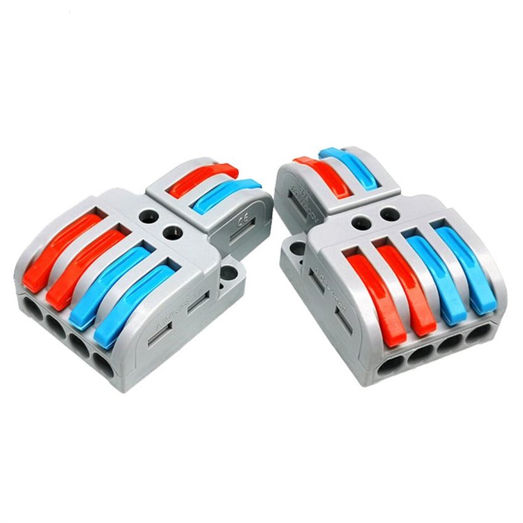 Wire Connector 2 In 4/6 Out SPL-42/62 Wire Splitter Terminal Compact Wiring Cable Connector Push-in Conductor