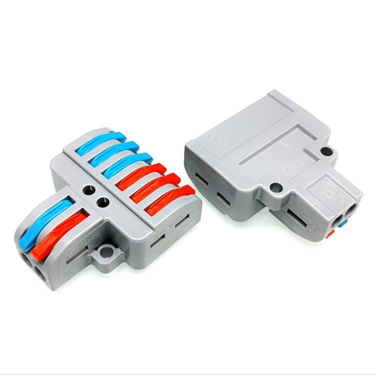 Wire Connector 2 In 4/6 Out SPL-42/62 Wire Splitter Terminal Compact Wiring Cable Connector Push-in Conductor