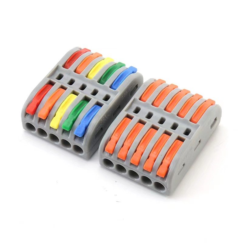 Push in Terminal Blocks 221~225 Compact Fast Wire Connector 1P~5P Quick Push-In Wire Connectors