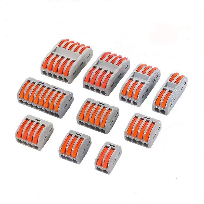 Push in Terminal Blocks 221~225 Compact Fast Wire Connector 1P~5P Quick Push-In Wire Connectors
