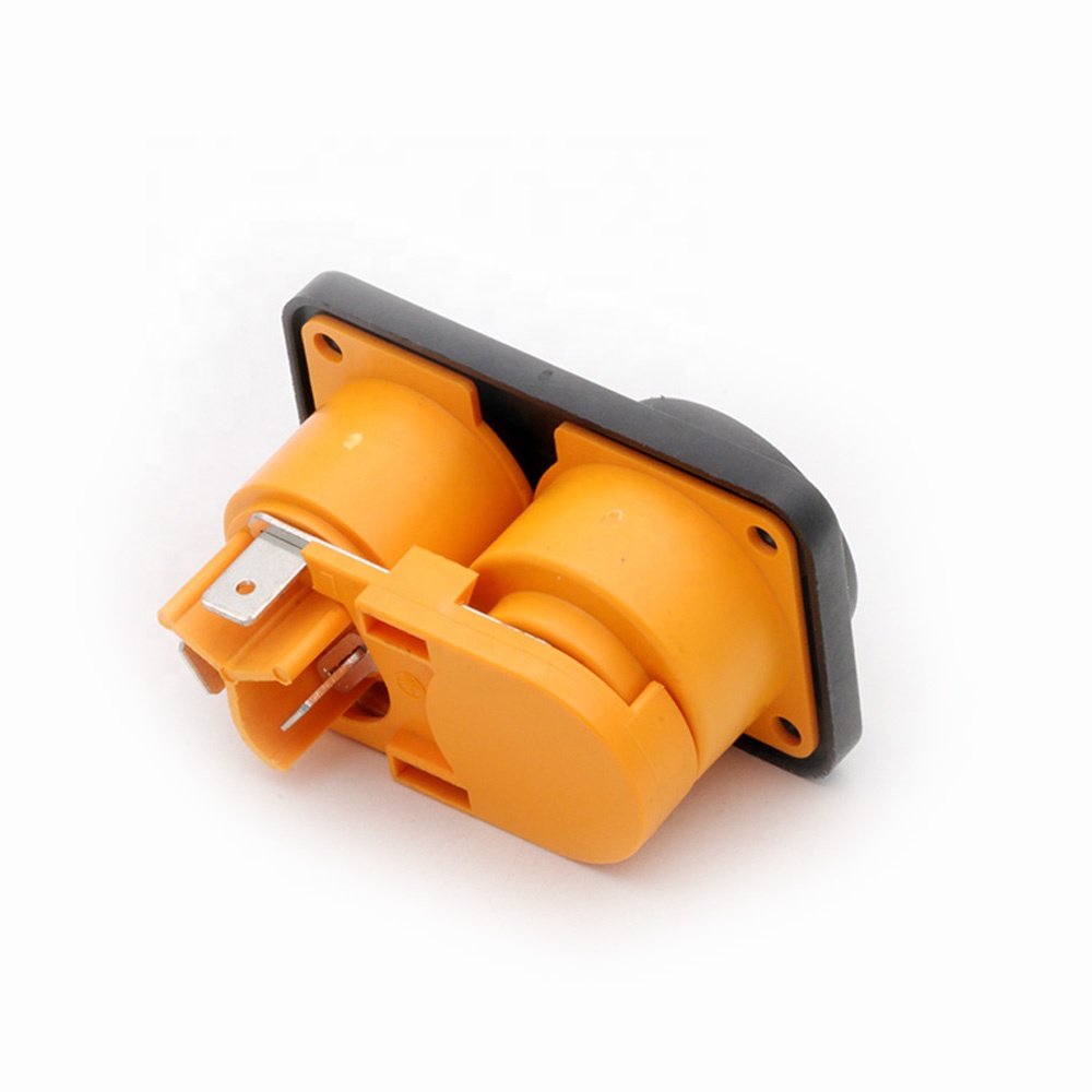 NAC3PX Appliance Inlet-Outlet Combination Powercon Chassis Socket Connector LED Stage Lighting Power Connector for Power Supply