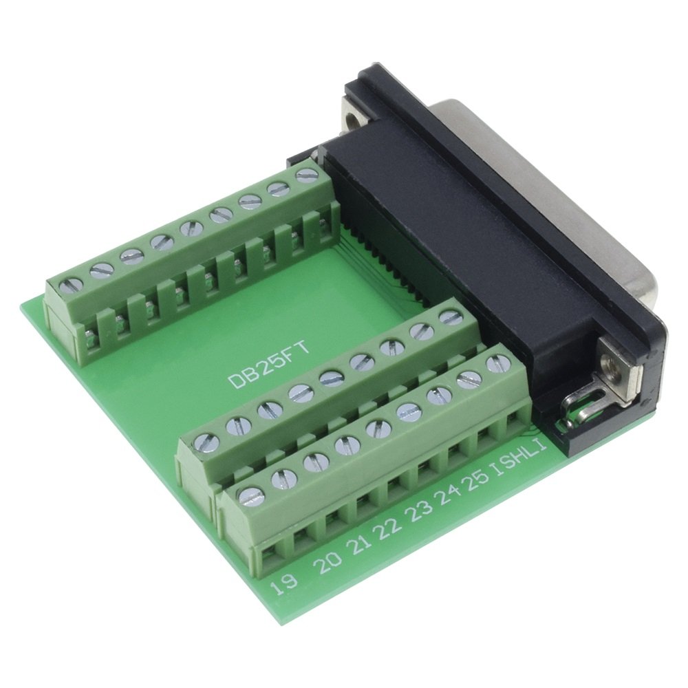 Hot Sales Dsub 25Pin Terminal Block Screw Lock Weldless SHI 25 PORT Board Adapter DB25 Connector Female for PCB VGA Converter