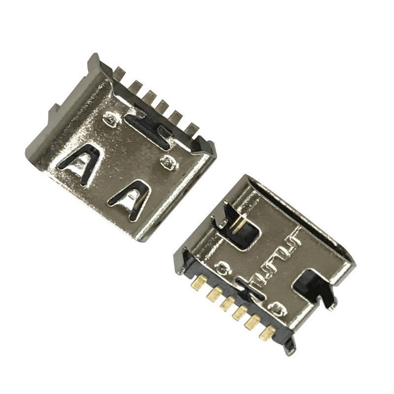 USB 3.1 Type C 6P Female Socket 90 Degree Four-leg SMT USB Connector
