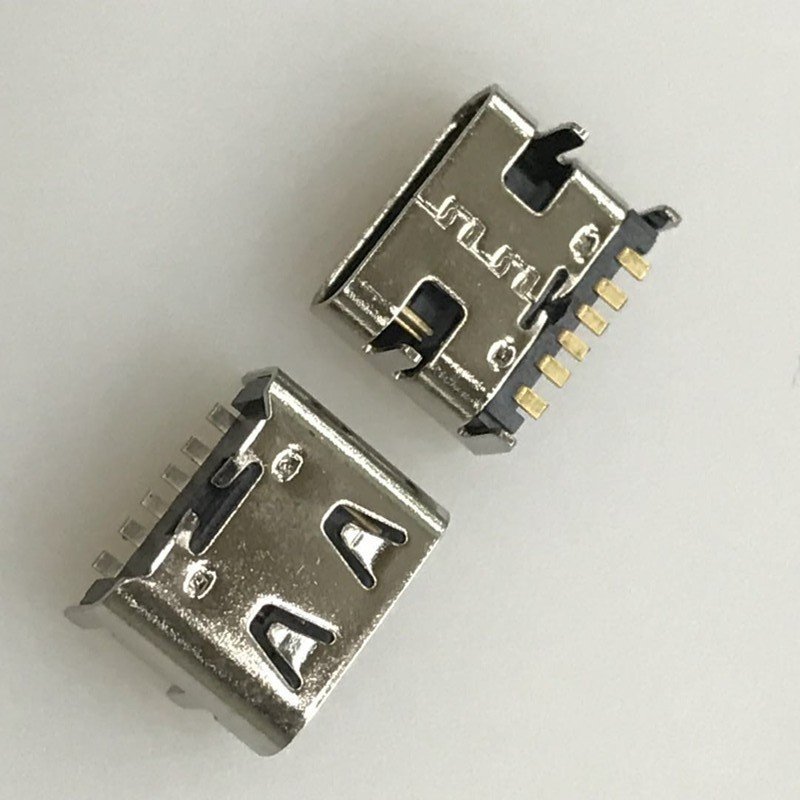 USB 3.1 Type C 6P Female Socket 90 Degree Four-leg SMT USB Connector