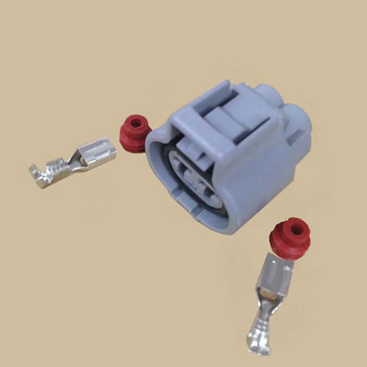 DJ7021Y-4.8-21 2 way female gray auto electronic fan plug Wire Connector 176146-2