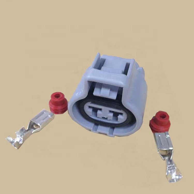 DJ7021Y-4.8-21 2 way female gray auto electronic fan plug Wire Connector 176146-2