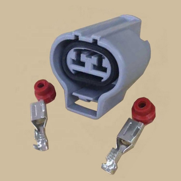 DJ7021Y-4.8-21 2 way female gray auto electronic fan plug Wire Connector 176146-2