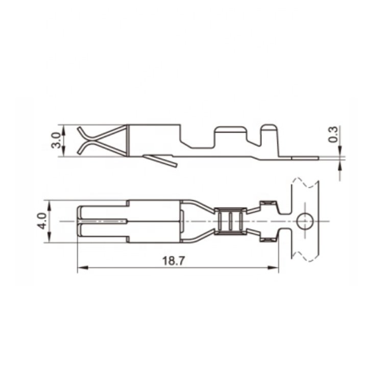Aohai Automotive Female Cable Housing Wiring Terminal Connector Terminal, Phosphor Copper Crimp Terminal Good & Timely 0.5-0.85