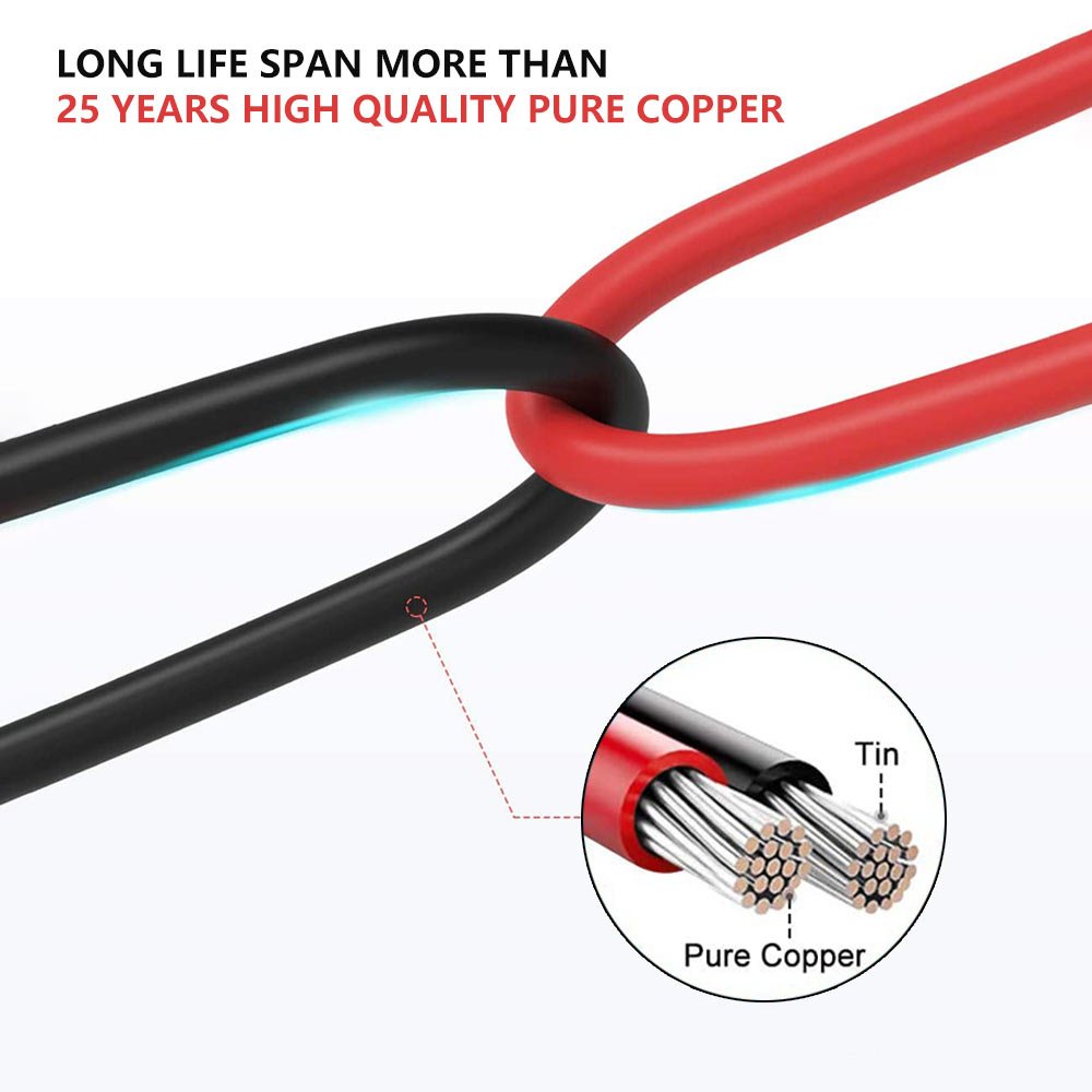 Customize DC Solar Extension Power Cable PV Wire 1000V 1500V Solar Connectors for Solar system