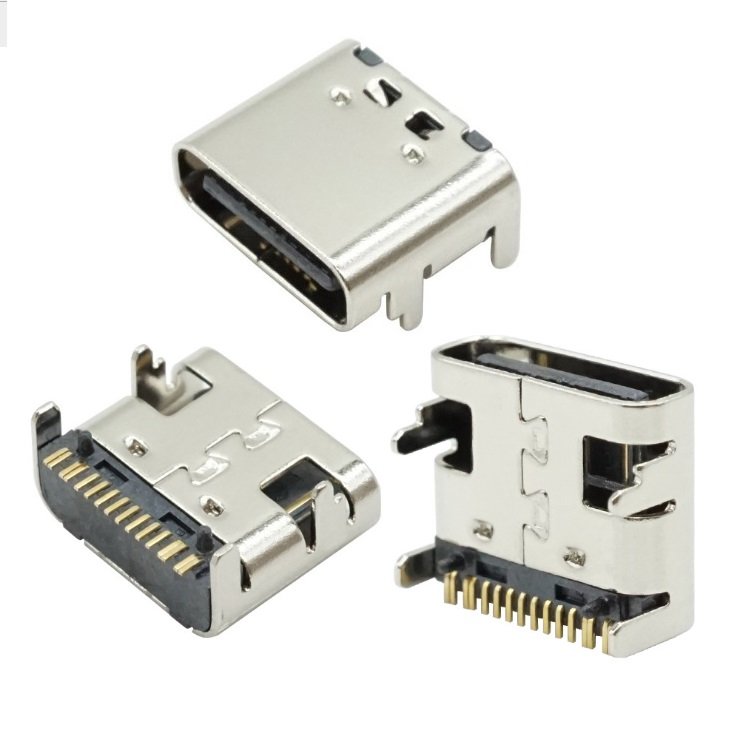 TYPE-C 6P female socket Charging special simple horizontal USB3.0 connector