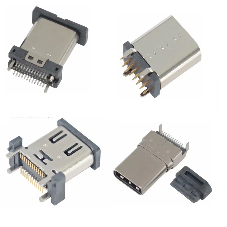 TYPE-C 6P female socket Charging special simple horizontal USB3.0 connector