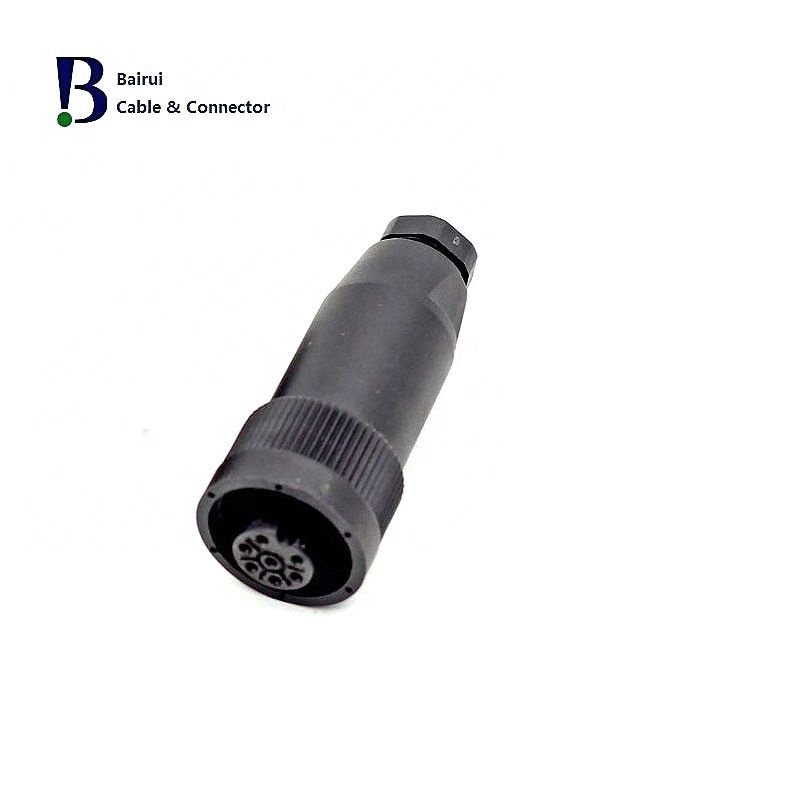 Circular RD24 692 Series Male 6+PE Cable Screw termination Connectors Waterproof IP67 For Automation Power