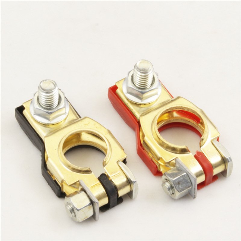 Positive Negative Adapter Aluminum Alloy Connectors Clamp Wing Nut Battery Terminals