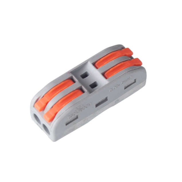 SPL-2 Mini Universal Compact Conductor Push-in Terminal Block Quick Spring Splicing Wire Cable Connectors For Home 2/3 Pin