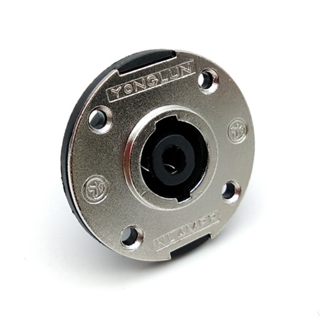 Professional Audio metal Speakon Connector Panel Mount Female socket cannon power plug NL8 NL4FC NL4MPR 4/8 pin poles cores