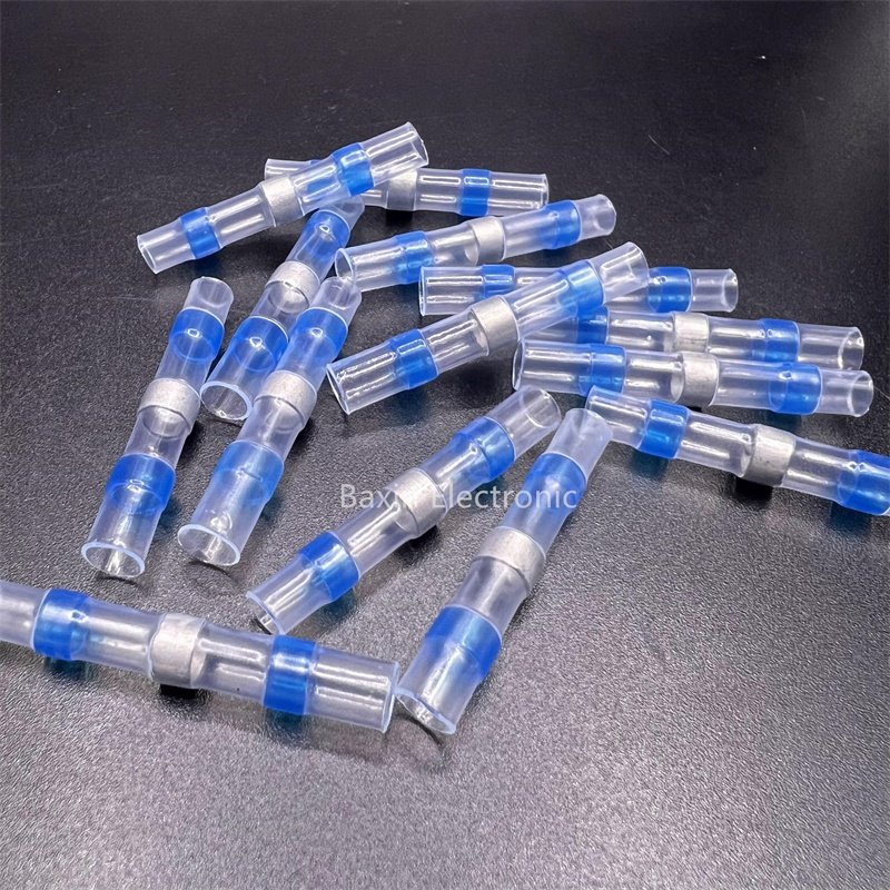 IP67 SST series waterproof insulated electrical wiring harness butt connectors middle heat shrink solder seal wire sleeve
