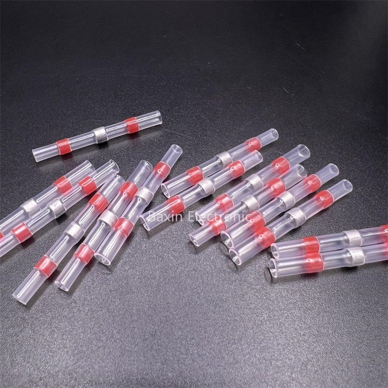 IP67 SST series waterproof insulated electrical wiring harness butt connectors middle heat shrink solder seal wire sleeve