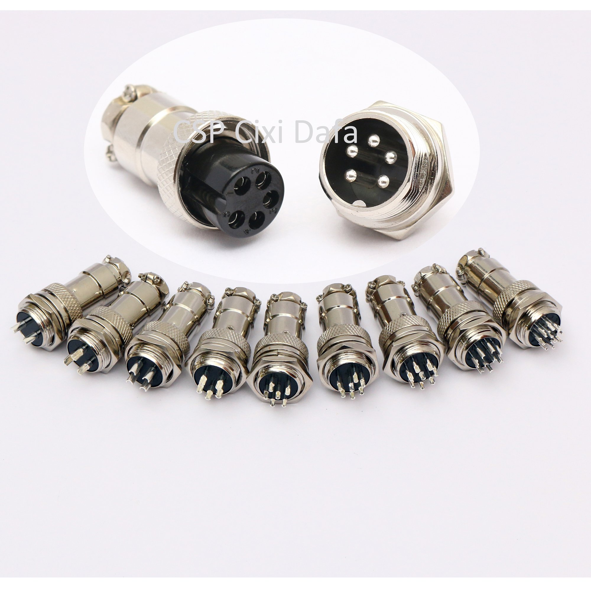 GX16 M16 Circular Connector 5 Pin cable connector