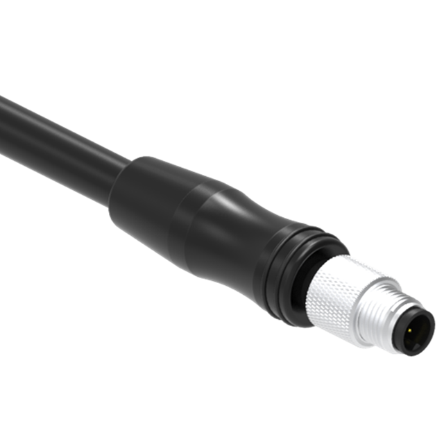 Waterproof Ip67 Male Female Straight Molded Cable Right Angle 4pin M5 Circular Connector For Sensor