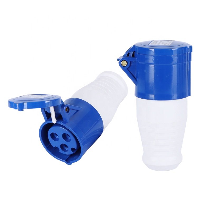 Single Phase 240V 16A Industrial Connector 3 Pin Movable Industrial Socket