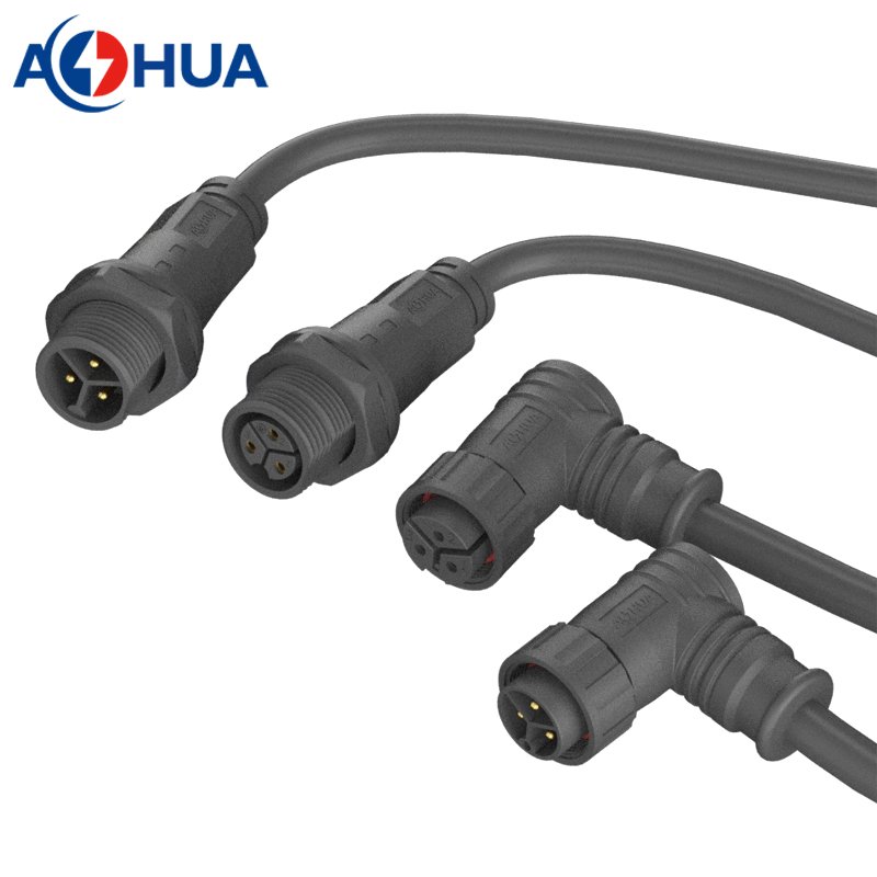 M20 15A 3 Pin Power Controller Box Panel Mount Male Female Electrical Wire Waterproof Connector IP67 IP68