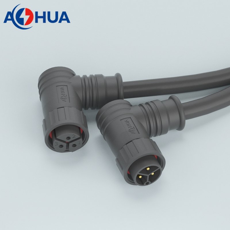 M20 15A 3 Pin Power Controller Box Panel Mount Male Female Electrical Wire Waterproof Connector IP67 IP68