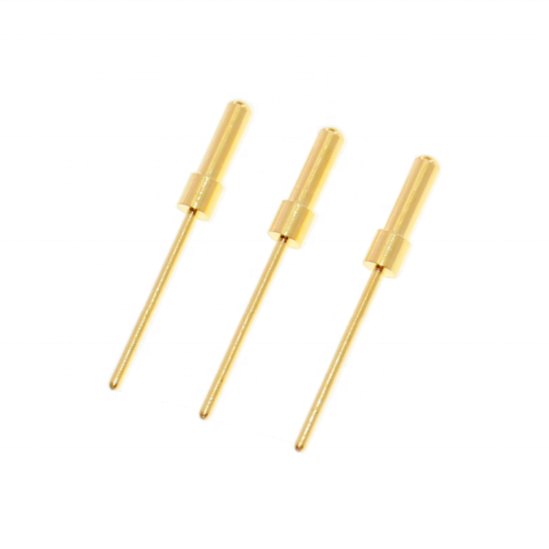 Customized Contact Pin Brass 0.8mm Pogo Pin Terminal Electrical Wire Connector