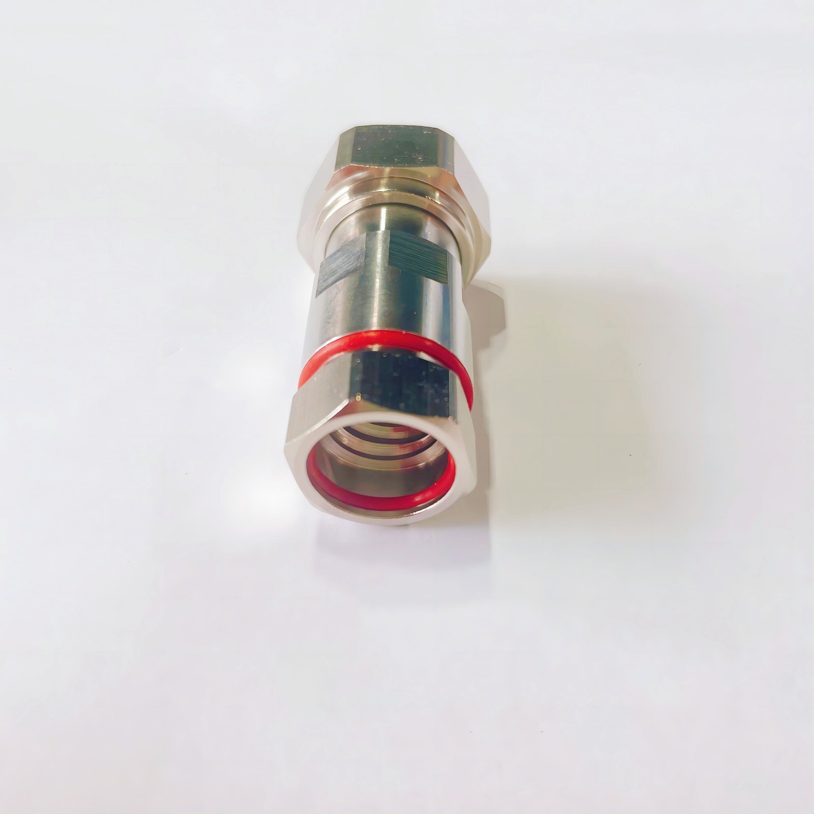 High quality RF coaxial connector 4.3-10 mini DIN male RF connector clamp screw type 1/2 standard cable connector