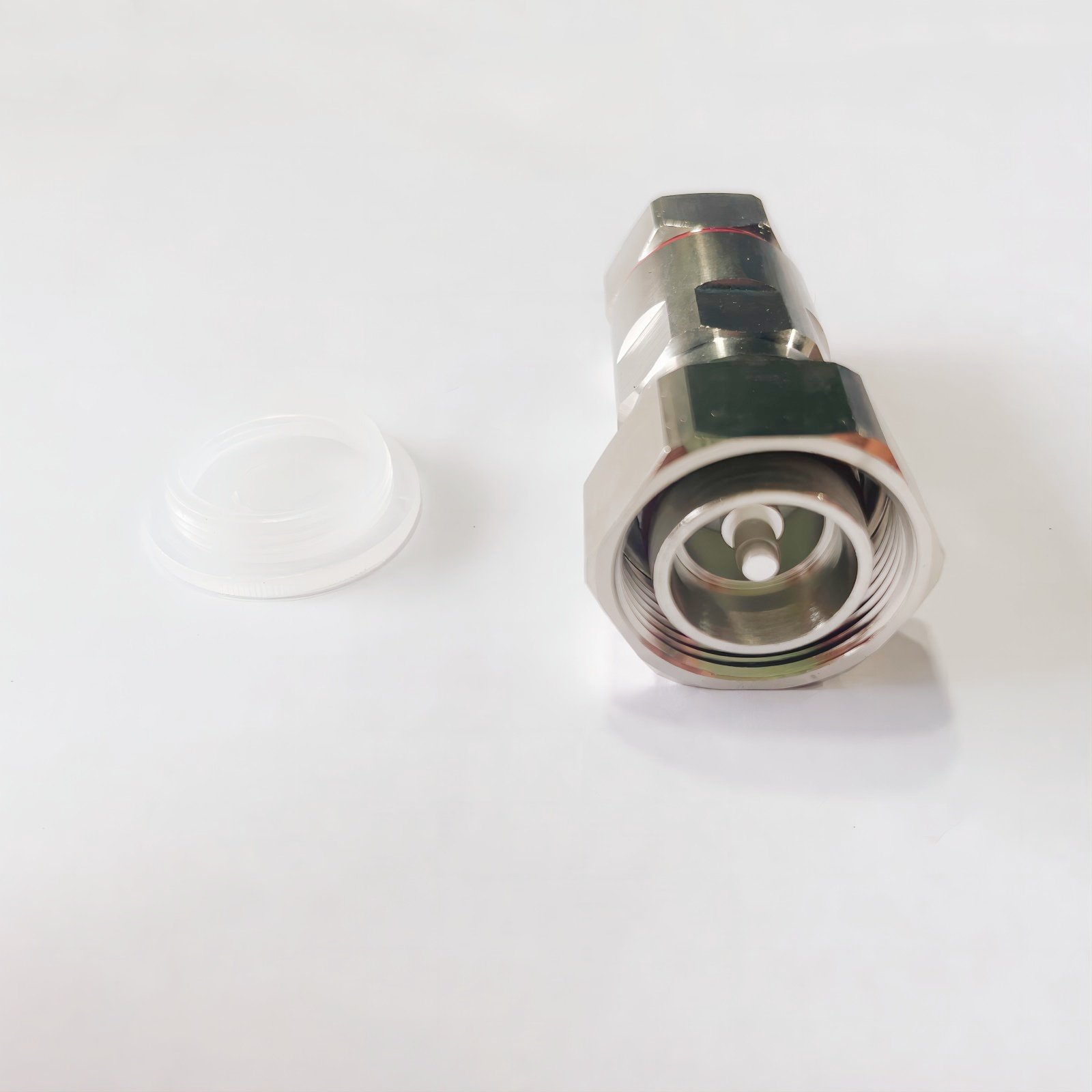 High quality RF coaxial connector 4.3-10 mini DIN male RF connector clamp screw type 1/2 standard cable connector