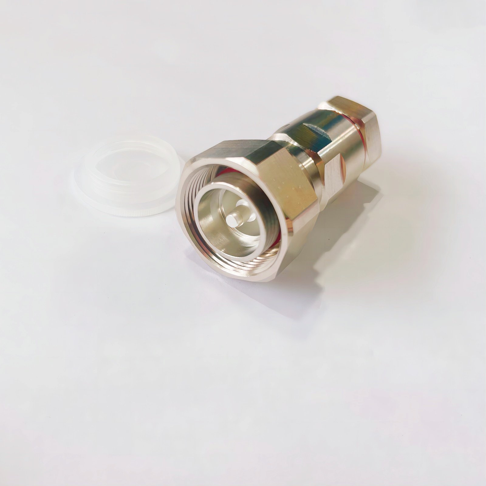 High quality RF coaxial connector 4.3-10 mini DIN male RF connector clamp screw type 1/2 standard cable connector