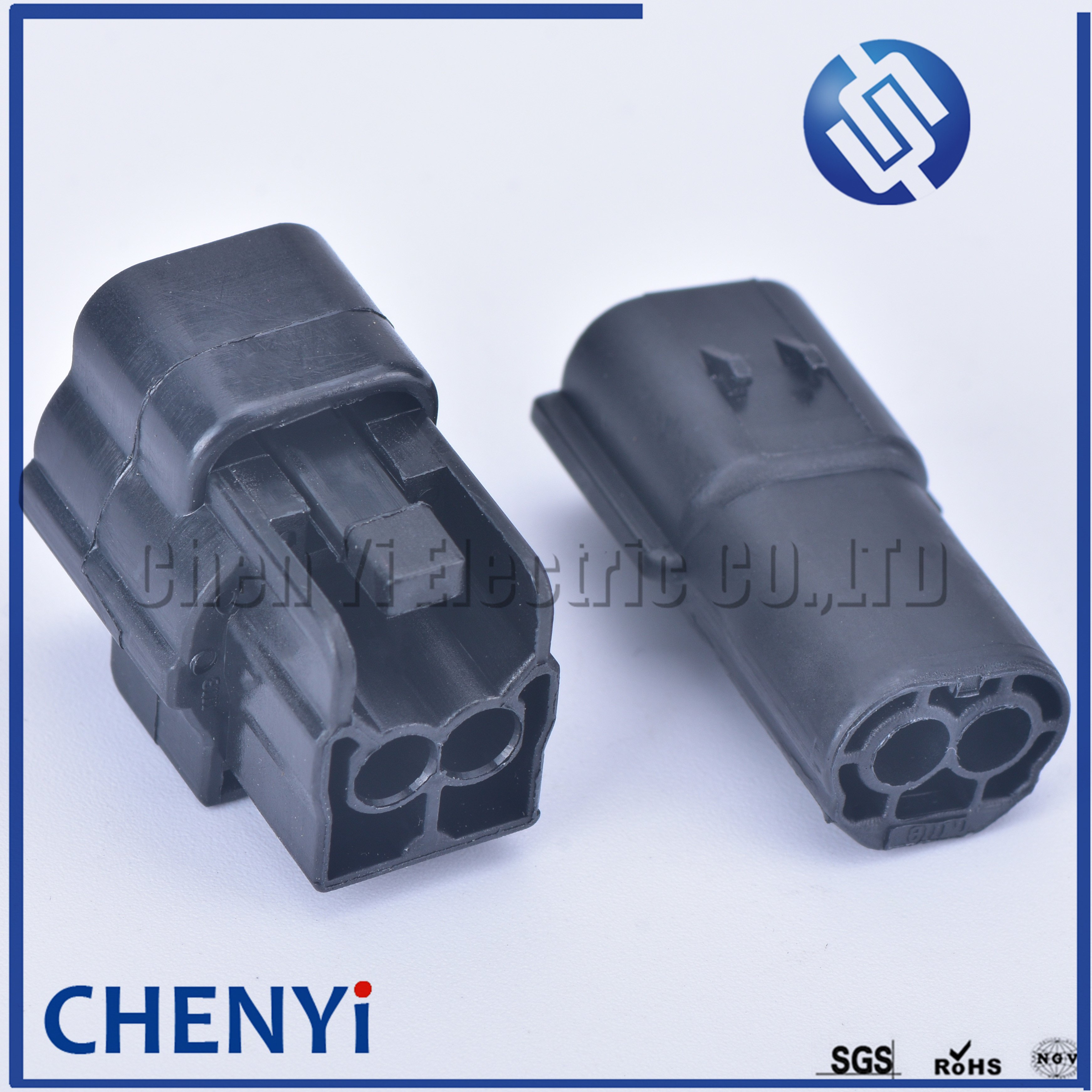 2 pin way male female waterproof wire connector auto electrical plug conector 174354-2 174352-2
