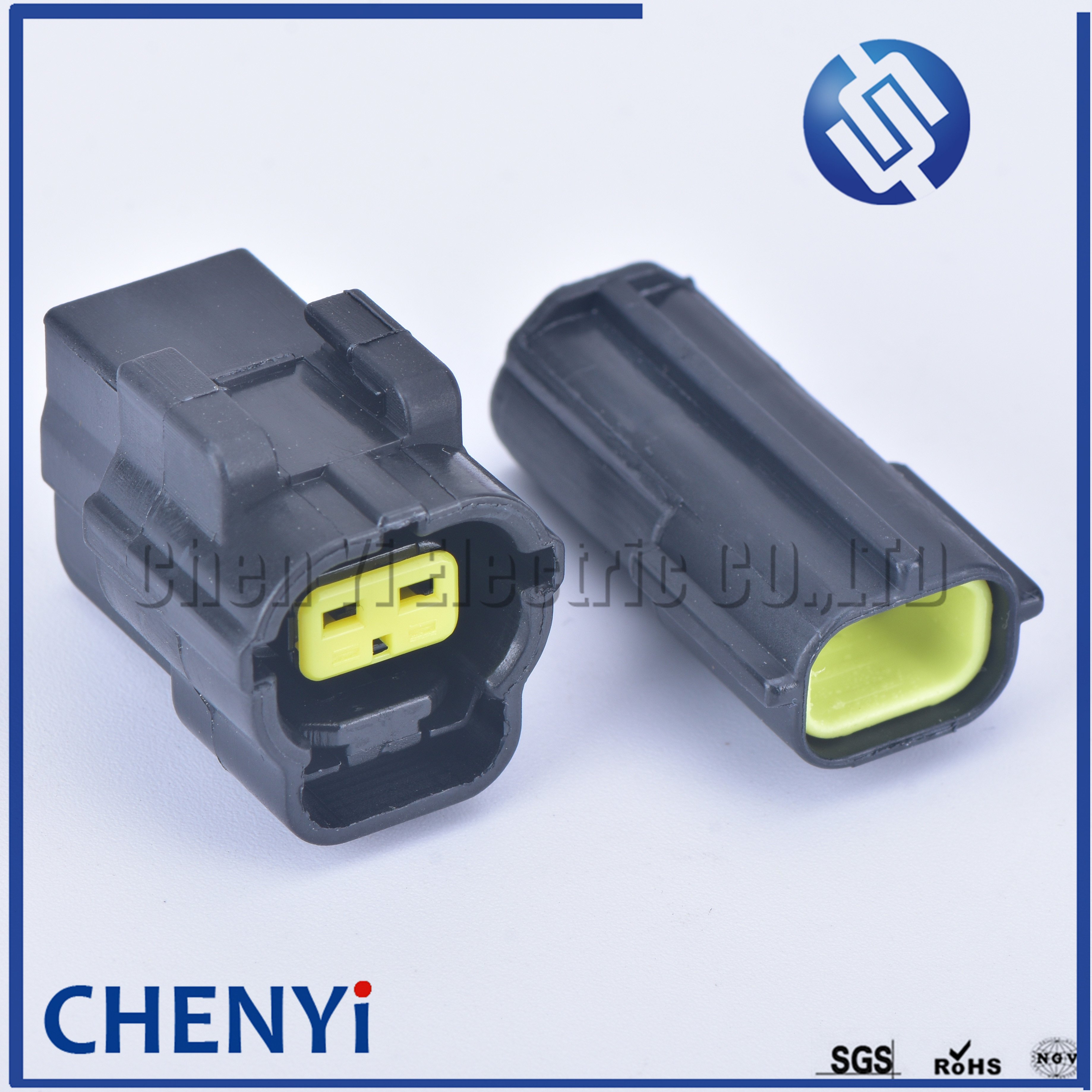 2 pin way male female waterproof wire connector auto electrical plug conector 174354-2 174352-2