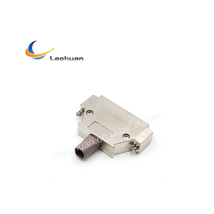 LECHUAN D-SUB Connector ABS Resin Ni-Plating Backshell 37Pin DDK I7JE Series 17JE-37H-1A-CF Plastic Hood Kit