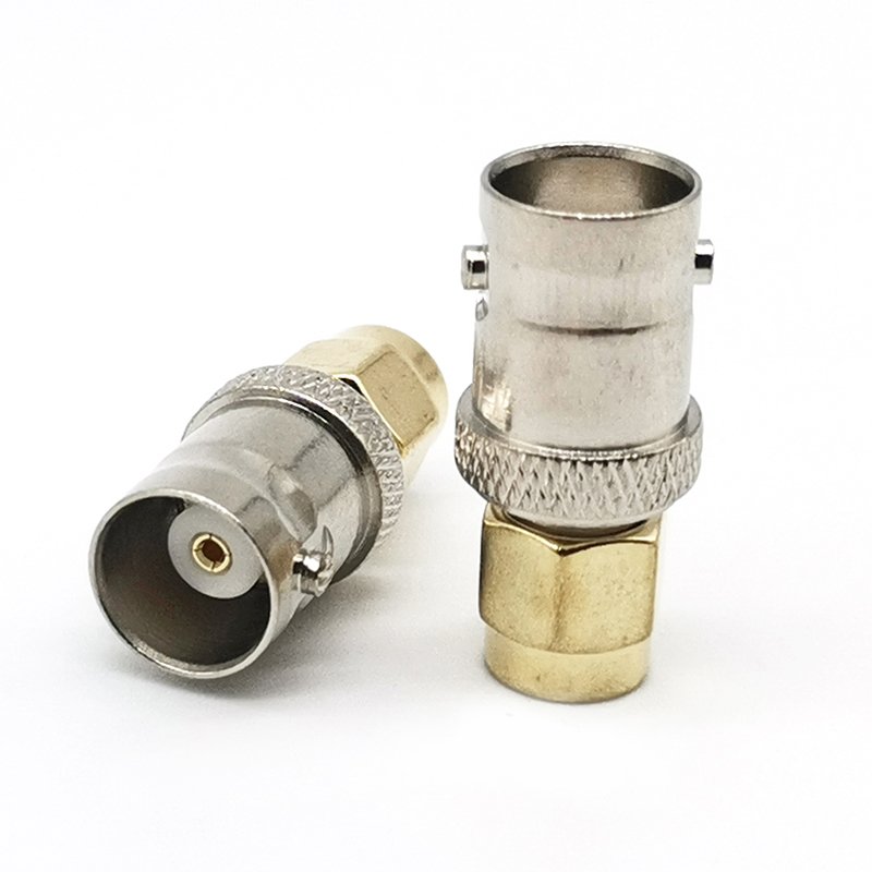 Hot Selling Adapter BNC Female Jack to SMA Male Plug Straight RF Coax Connector Adapter